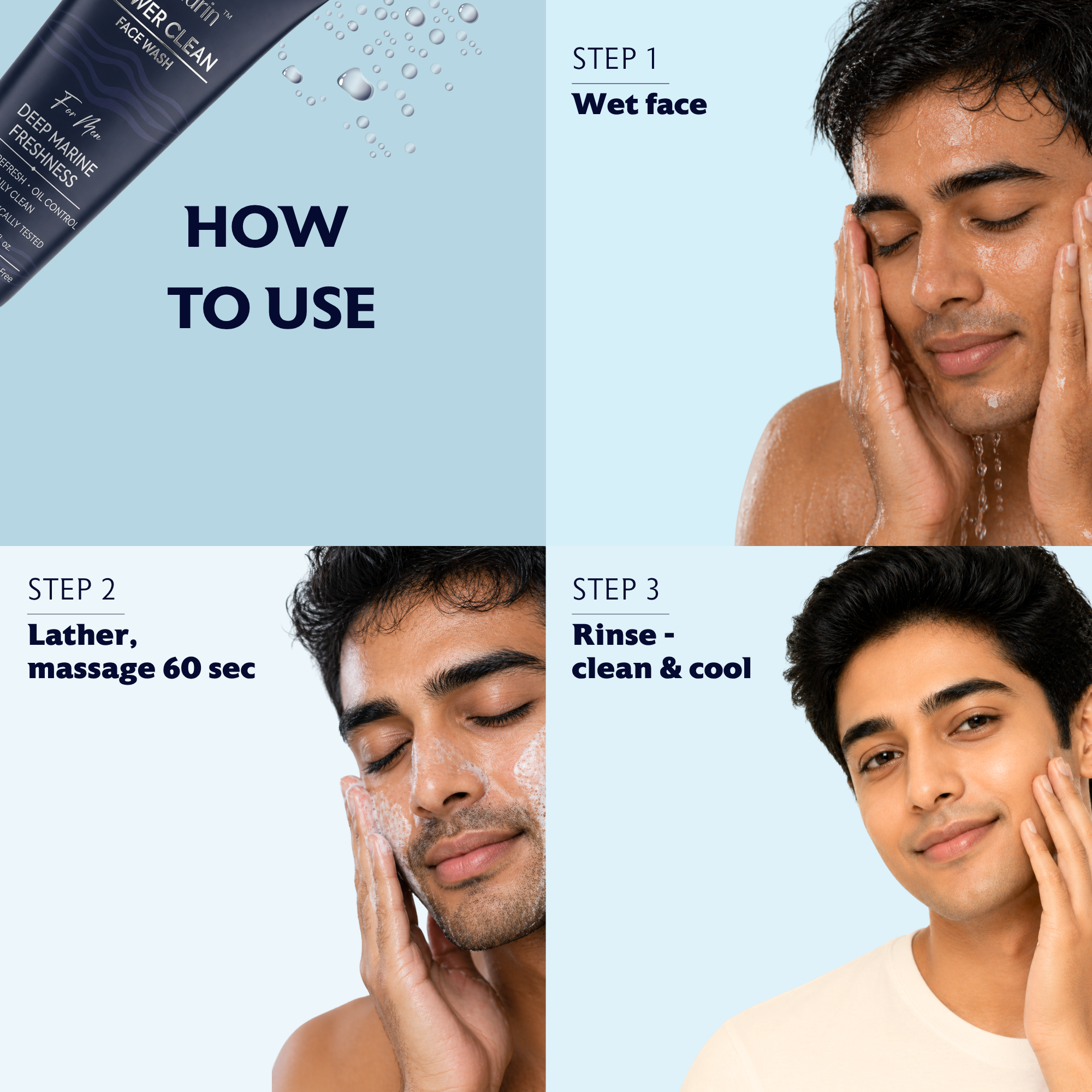 Power Clean Face Wash For Men